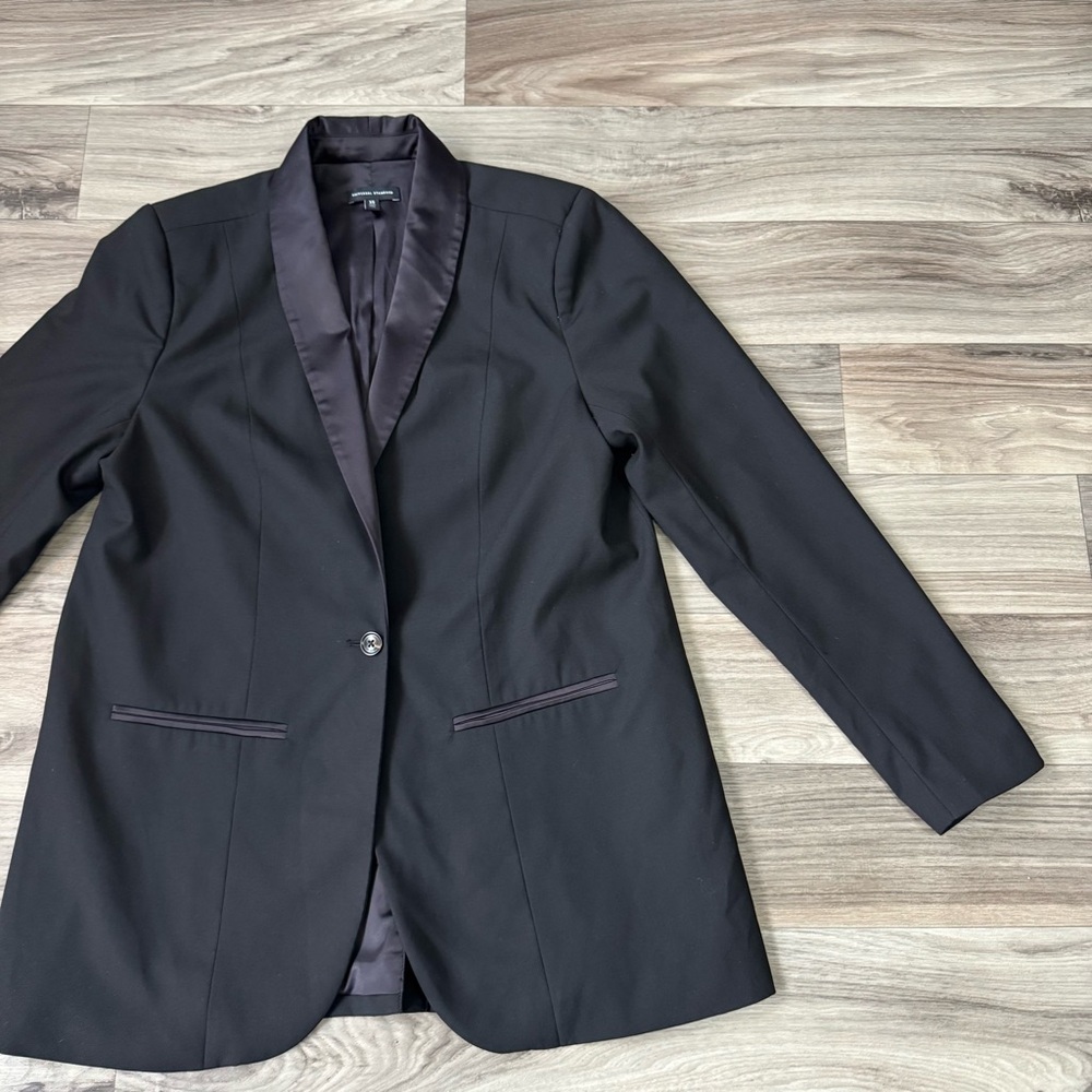 Universal Standard Black Wool Blend Classic Blazer Size Extra Small - Picture 4 of 10